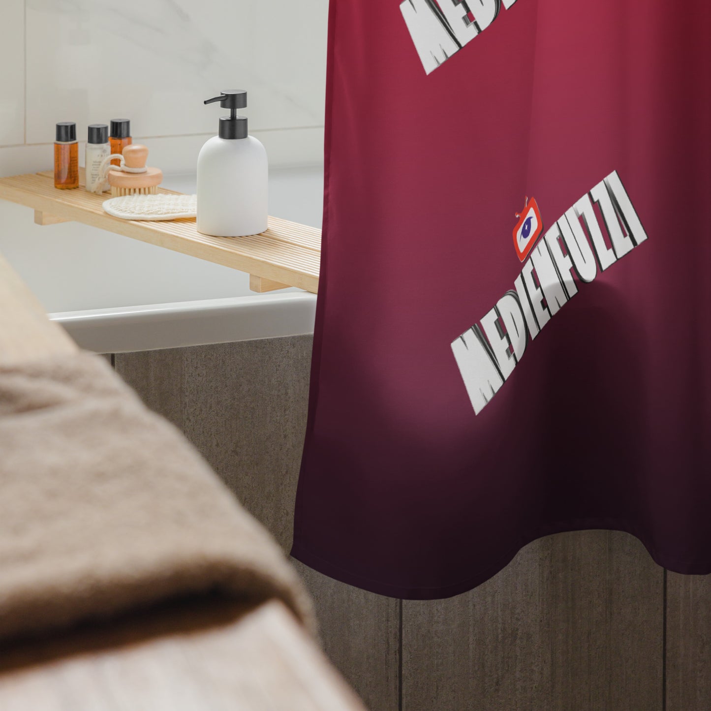 Medienfuzzi HEY Duschvorhang